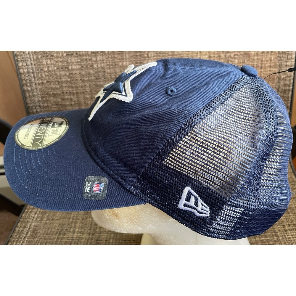 Dallas Cowboys New Era Navy Game Day 9TWENTY Adjustable Trucker Hat - Size: OSFM - Picture 2 of 6